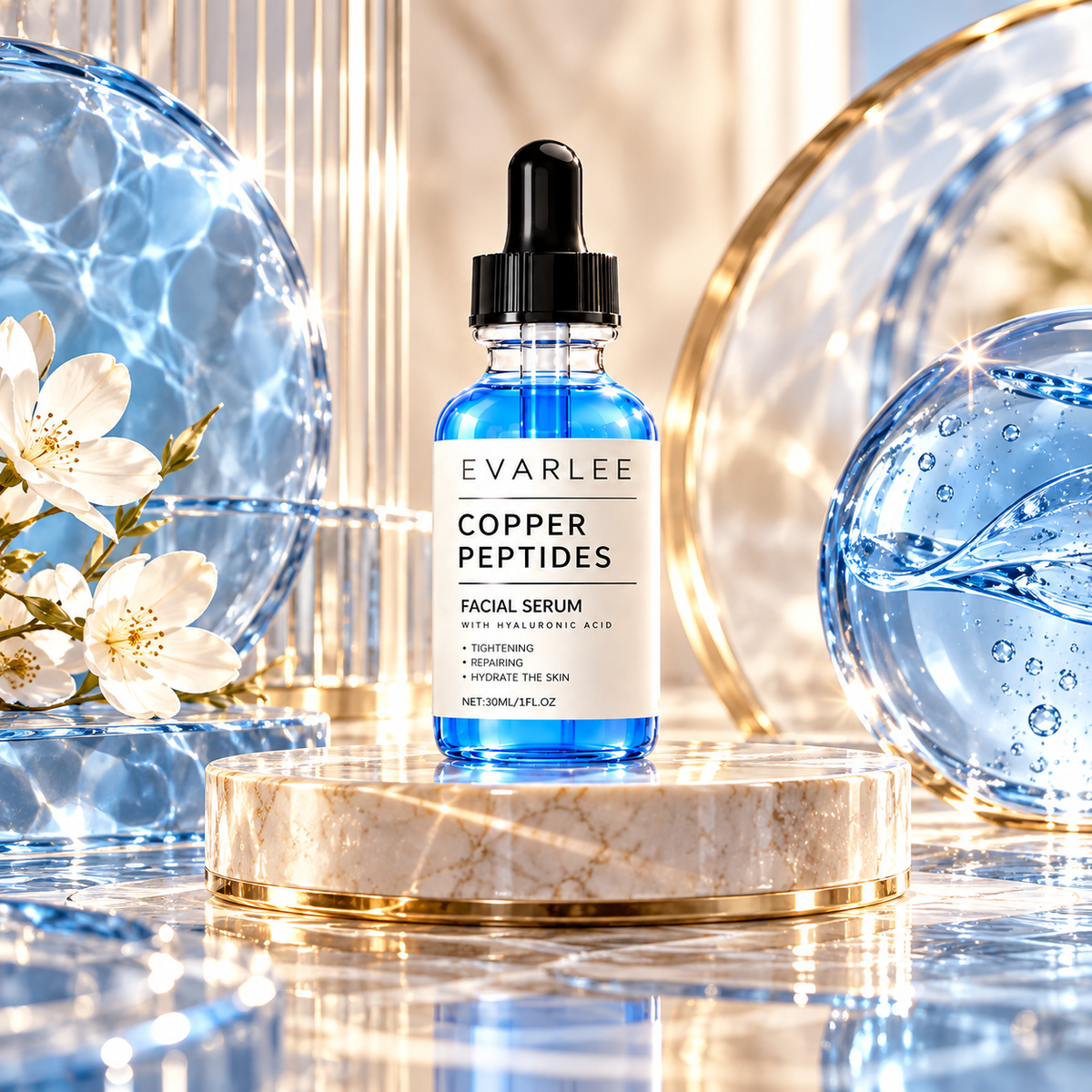 ELARVÉE Copper Peptides Facial Serum, 30 mL / 1 fl oz